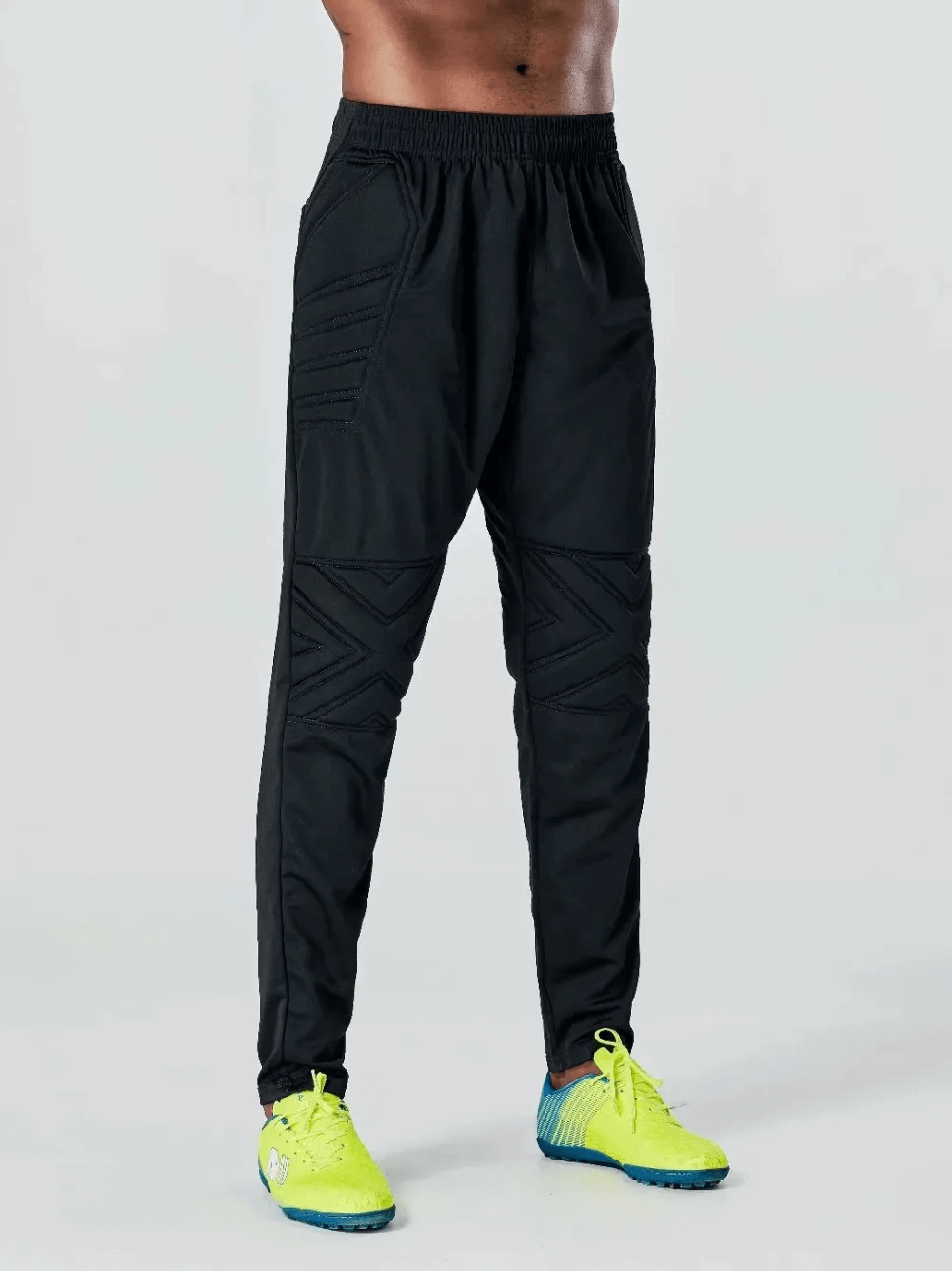 Elastic Waist Men's Training Pants with Protective Padding - SF1565